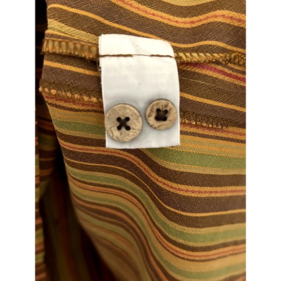 Tommy Bahama Silk Striped Resort wear XXL Short Sleeve Shirt - Picture 5 of 6